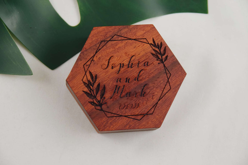 Floral Frame - Double ring box