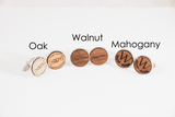 Monogram engraved mens cufflinks