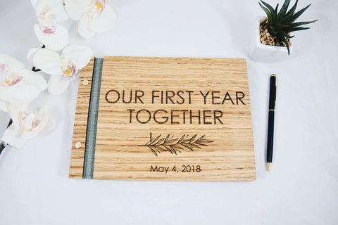 Our First Year Together Scrapbook Journal