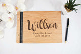 Personalized names wedding guest book