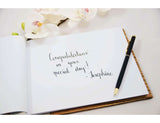 Feather wreath guest book