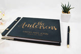 Photo booth gold letters wedding guest book