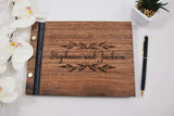 Real Wood Wedding Guest Book