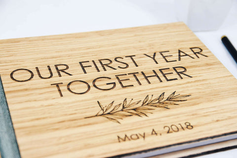 Our First Year Together Scrapbook Journal