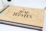 Wood Travel notebook Travel diary