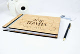 Wood Travel notebook Travel diary