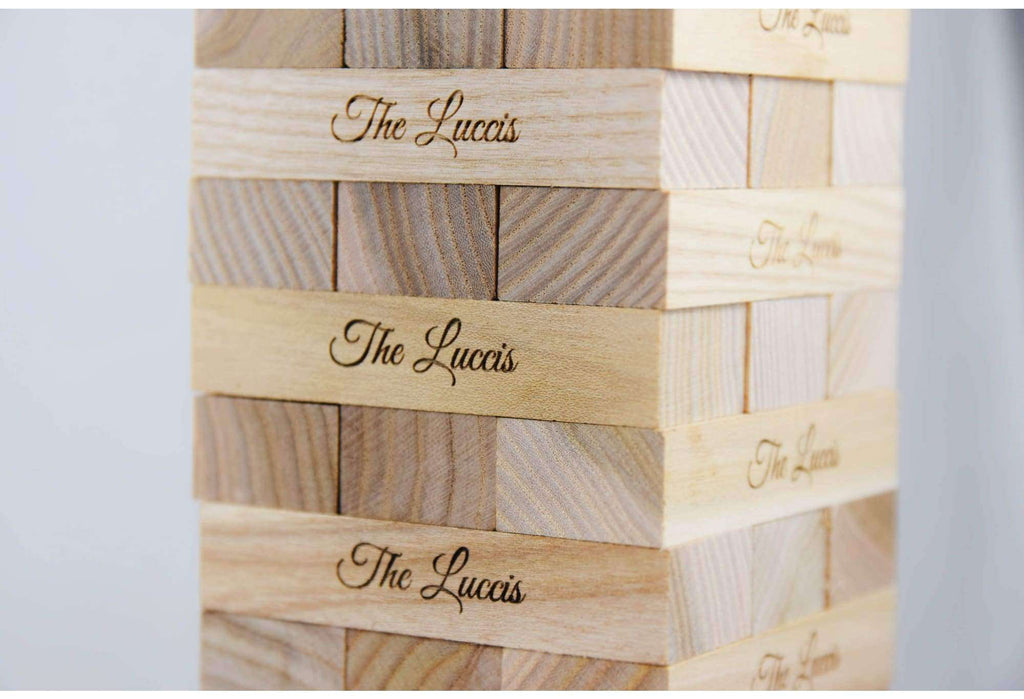 Engraved wedding jenga – Alwedo